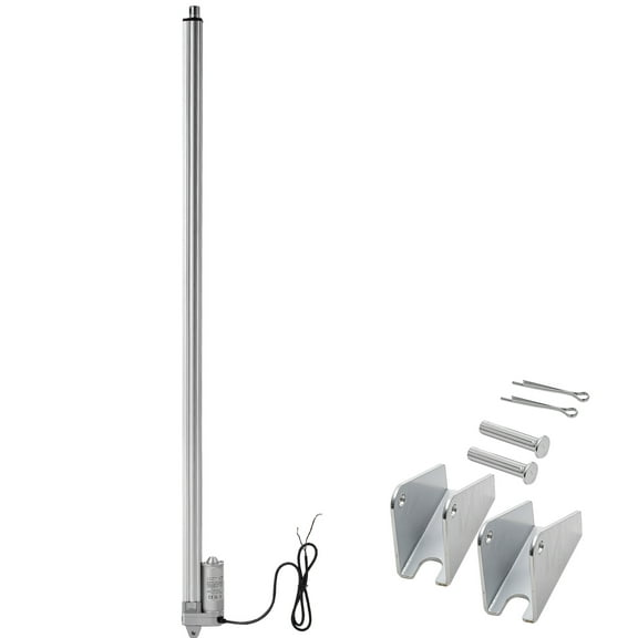 KFFKFF 12V Linear Actuator, 40-Inch IP65 Waterproof Design, 675lbs/3000N Force, 0.2"/s Speed, Includes Mounting Bracket for Outdoor Applications