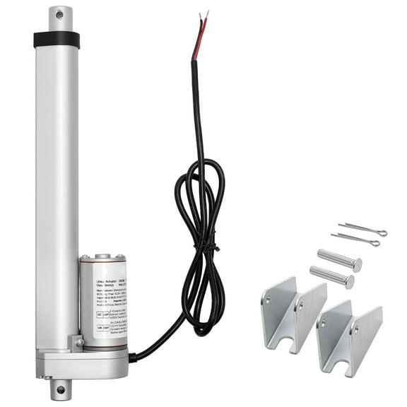 KFFKFF 12V Linear Actuator, 8-Inch Stroke, 0.6"/s Speed, 225lbs/1000N Force, IP54 Rated with Mounting Bracket for Adjustable Desks, Recliners, and Automated Window or Door Systems