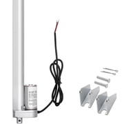 KFFKFF 12V Linear Actuator, 9.84-Inch Stroke, 0.6"/s Speed, 225lbs/1000N Load Capacity, IP54 Rated with Mounting Bracket for Adjustable Desks, Recliners, and Automated Windows or Doors