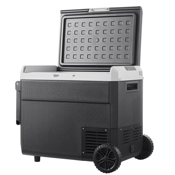 KFFKFF 12 Volt Car Refrigerator with Wheels, 63.4QT/60L Portable Fridge,Car Freezer Compressor Cooler -4~68,Freezer Fridge Cooler for RV,Camping