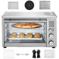 thumbnail image 1 of KFFKFF 13-Function Air Fryer Toaster Oven, 28L/29.6Qt Convection Oven, 1800W Dual-Level Countertop Toaster Ovens Combo with Wire Racks, Pizza Pan, Gloves, Suitable for Domestic and Business Use, 1 of 9