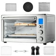 thumbnail image 1 of KFFKFF 13-Function Air Fryer Toaster Oven, 28L/29.6Qt Convection Oven, 1800W Dual-Level Countertop Toaster Ovens Combo with Wire Racks, Pizza Pan, Gloves, Suitable for Domestic and Business Use, 1 of 8