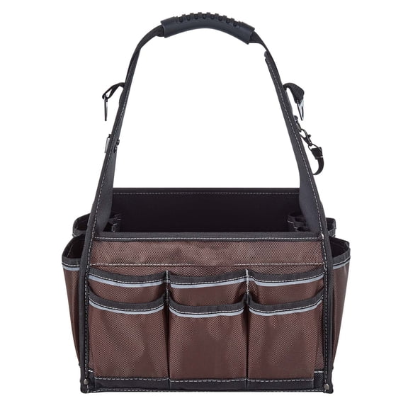 KFFKFF 13-Inch Tool Bag with 45 Pockets, Open Top Design for Tool Organization, Electrical Maintenance Storage Bag with Handle and Adjustable Shoulder Strap, Portable Toolbox for DIY