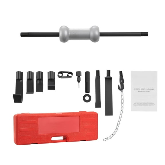KFFKFF 13-in-1 Dent Puller Kit with 10 lbs Slide Hammer, Durable Auto Body Repair Tool, Includes Extension Rod, Non-Slip Handle, and Carrying Case