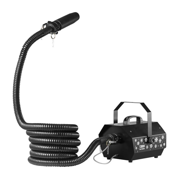 KFFKFF 1300W Quiet Snow Machine with Wireless Remote, Portable Snowflake Maker for Indoor and Outdoor Events, Ideal for Holiday Parties, Weddings, Stage Effects, and Decorative Displays