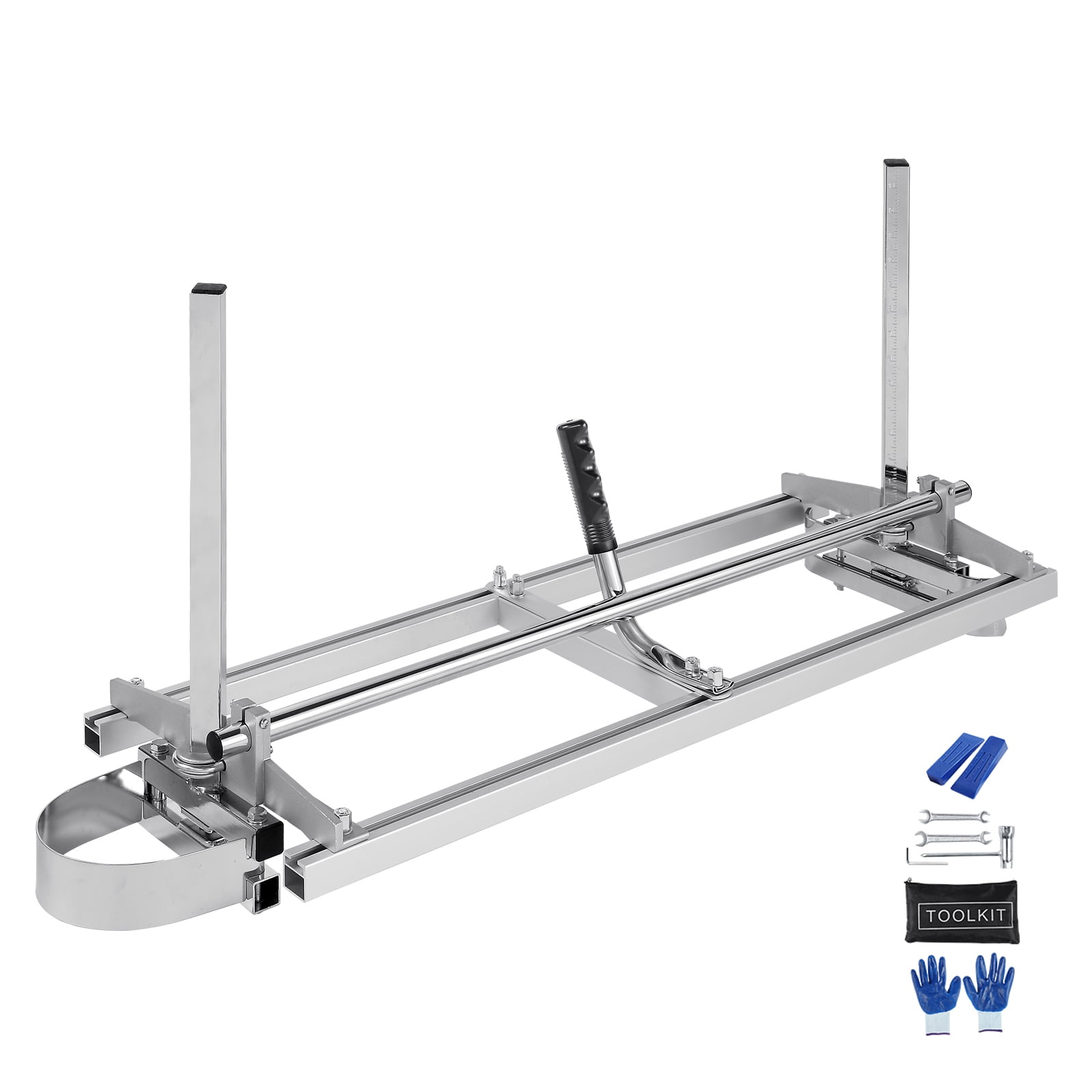 KFFKFF 14"-36" Guide Bar 0.2"-11.81" Cutting Thickness Portable Chainsaw Mill