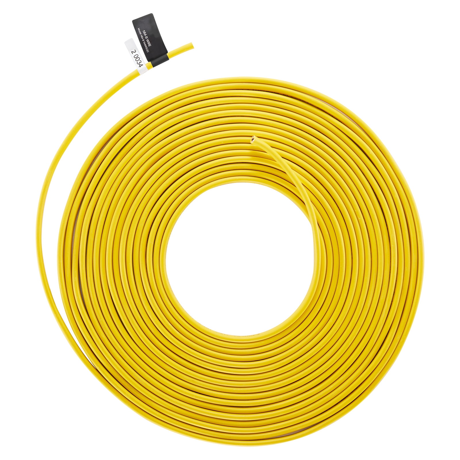 KFFKFF 14AWG/2C Non-Metallic Indoor Electrical Wire with Ground, PVC Sheathed Copper Core Cable for Residential Outlets, Switches, Lighting, and Wiring Projects (100 ft)
