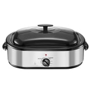 KFFKFF 14QT Electric Roaster Oven with Adjustable Temperature, Self-Basting Lid, Lift-Out Rack, and Defrost & Warm Functions, Suitable for Cooking up to 18lb Turkey