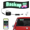 thumbnail image 1 of KFFKFF 15"x4" Programmable LED Sign,P5 Full Color LED Scrolling Panel,DIY Custom Text Animation Pattern Display Board,USB Bluetooth APP Control Shop Sign for Car Windows,Storefront,Bar, 1 of 7