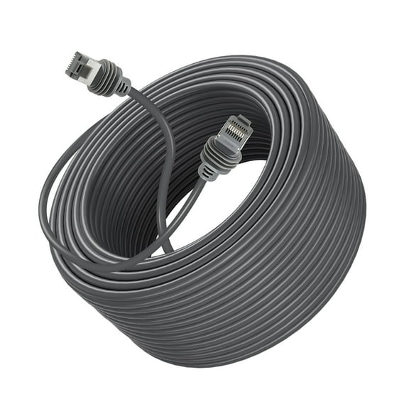 KFFKFF 150 FT Extension Cable for Starlink Gen 3, 24 AWG Copper Core, Durable and Flexible Wiring for Rectangular Satellite V3, Ideal for RVs, Outdoor Spaces, and Camping Applications