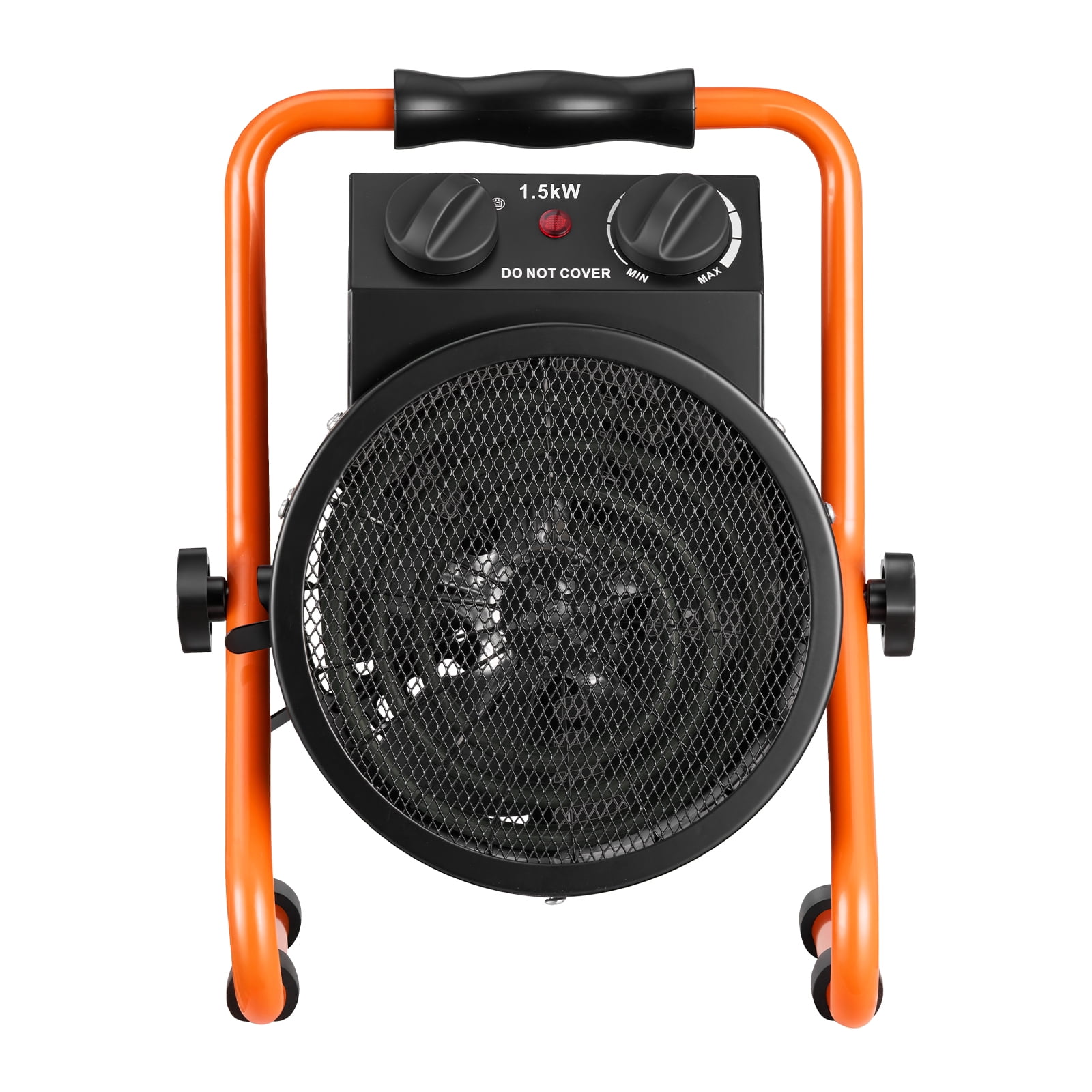KFFKFF 1500W Electric Greenhouse Heater with Adjustable Fan Modes, IPX4 Waterproof Design, 25° Tilt Function, Overheat Protection, Ideal for Grow Tents, Small Greenhouses, Flower Rooms