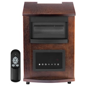 KFFKFF 1500W Infrared Electric Heater with Remote, LED Display, Adjustable Temperature, 24-Hour Timer, Ideal for Patio, Bedroom, Living Room, Studio, and Dining Room