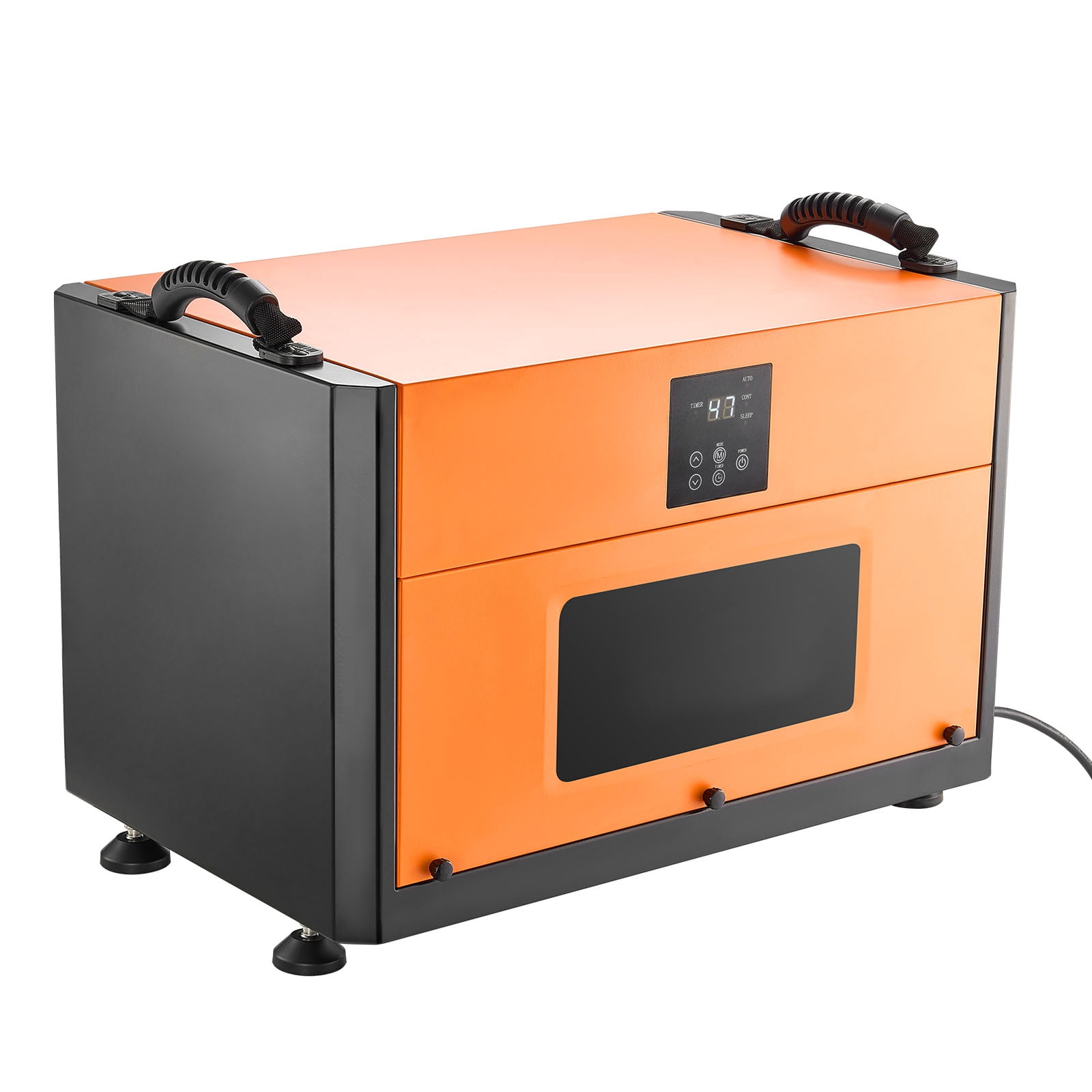 KFFKFF 156 Pints Commercial Dehumidifier with Drain Hose, Portable Industrial Dehumidifier for Basements and Storage Rooms, Auto Defrost and Continuous Drainage, Durable Steel Construction