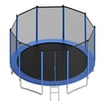 thumbnail image 1 of KFFKFF 15FT Round Outdoor Trampoline with Safety Enclosure Net, ASTM Certified, Durable Design, 470 lbs Weight Capacity, Rust-Resistant Backyard Trampoline for Children and Adults, 1 of 8