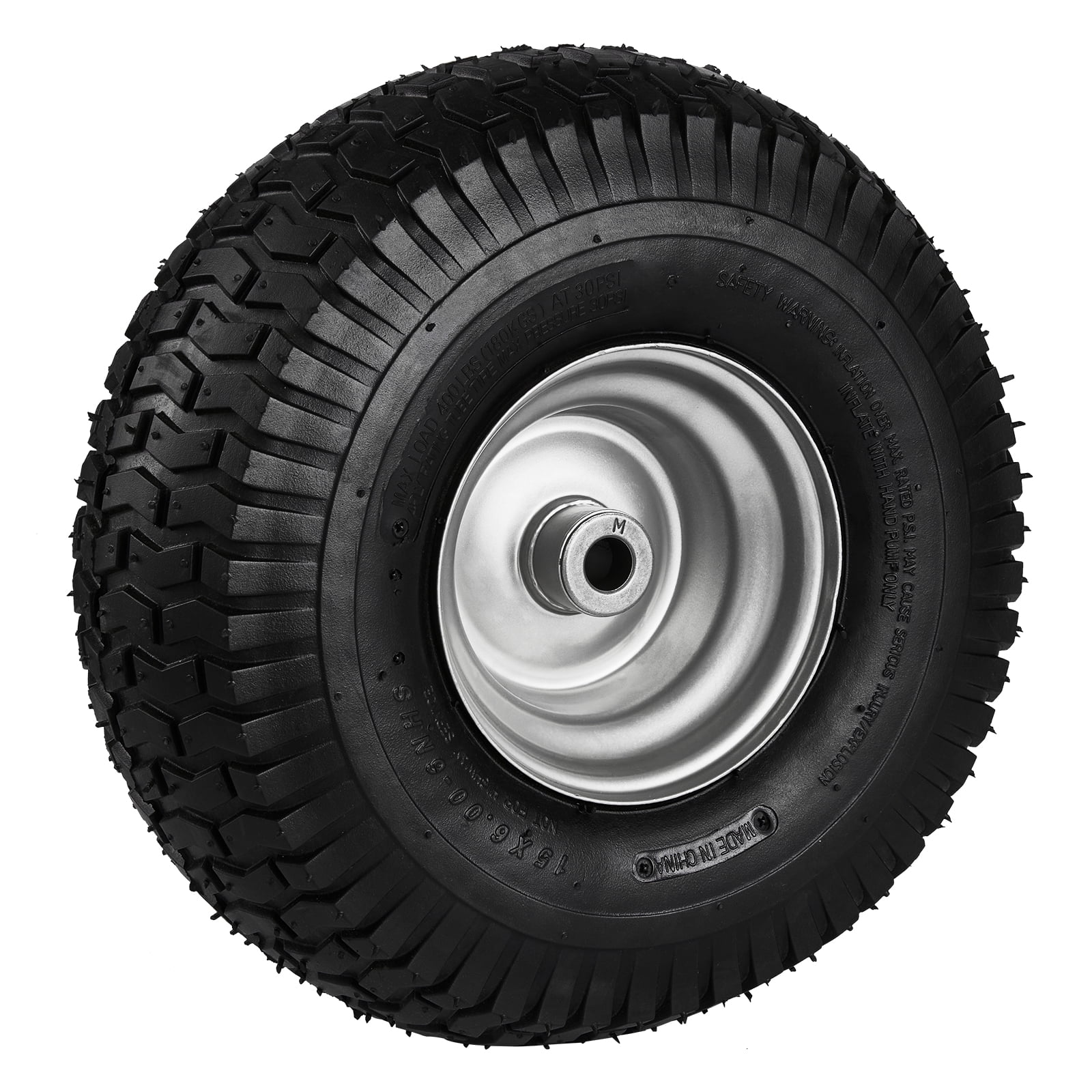 KFFKFF 15x6-6 Inch Lawn Mower Tires Lawn Tractor Tires 2 Pack Lawn Pneumatic Tires