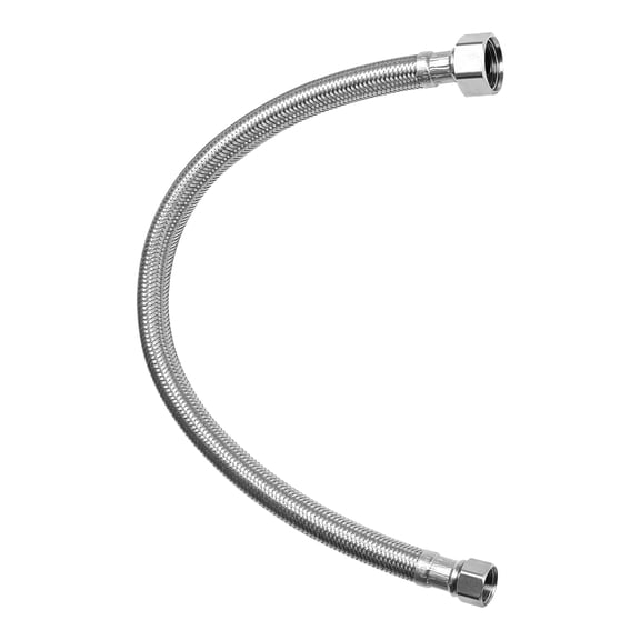 KFFKFF 16-Inch Faucet Hose Connector, 3/8 Inch Comp x 1/2 Inch FIP, 10-Pack Braided Stainless Steel Supply Line for Kitchen and Bathroom Sinks, Certified for Safe Water Connection