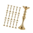 thumbnail image 1 of KFFKFF 16 PCS Wedding Flower Vase, 15 in Tall Table Centerpieces, Crystal Banquet Vases with Easy Assembly, Electroplated Versatile Stand for Events, Parties, Home Decoration, Gold, 1 of 9