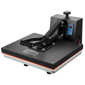 KFFKFF 16x20 Heat Press Machine, 1700W Power, Quick Heating, High-Pressure Heat Transfer Machine for T-Shirts, Digital Sublimation Printer for Vinyl Transfers, User-Friendly Design, Black