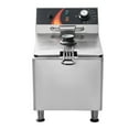thumbnail image 1 of KFFKFF 1750W Electric Fryer for Commercial Use, Countertop Design with Basket, 12Qt Capacity, Adjustable Feet, Stainless Steel, Temperature Control, Safety Overheat Protection, 1 of 9