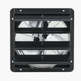 thumbnail image 1 of KFFKFF 18-Inch Wall-Mounted Shutter Exhaust Fan with Adjustable Speed, 2200 CFM Airflow, Durable Steel Construction, Quiet Operation for Ventilation in Sheds, Garages, and Greenhouses, Black, 1 of 9