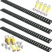 KFFKFF 18 Piece 5 E Track Tie Down Rail Kit E Track Enclosed Cargo Trailer