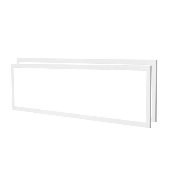 KFFKFF 1x4 FT LED Flat Panel Light, 5700 LM, Ceiling Lighting Fixture with Adjustable Color Temperature 3000K/4000K/5000K, 25W/30W/40W, 0-10V Dimmable, Ultra-Thin Design for Home and Kitchen, 2 Pack