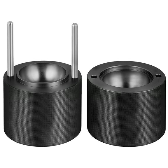 KFFKFF 2.4"/60 mm Ice Ball Press Ice Ball Maker Ice Press Kit for Whiskey Black