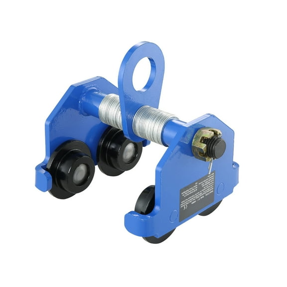 KFFKFF 2.5"-7" Push Beam Trolley 4400 lbs/2 Ton Load Manual Trolley Adjustable