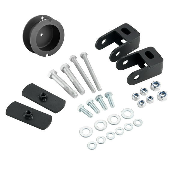 KFFKFF 2.5 Inch Front Leveling Lift Kit for 2014-2023 Dodge Ram 2500 4WD and 2013-2023 Ram 3500 4WD, Suspension Upgrade with Coil Spring Spacers and Shock Relocation Brackets, Durable Steel
