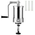 thumbnail image 1 of KFFKFF 2.5LBS/1.5L Capacity Stainless Steel Vertical Sausage Stuffer, Manual Filling Machine with 3 Tubes, Suction Base for Home or Commercial Use, 1 of 9