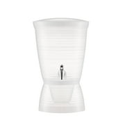 KFFKFF 2.64 Gallon Beverage Dispenser with Spigot and Ice Chamber, Plastic Drink Dispenser for Juice, Iced Tea, Lemonade, and Water, Ideal for Parties, Restaura