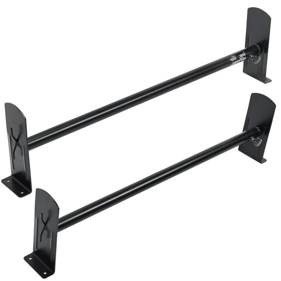KFFKFF Van Roof Ladder Rack, 2-Bar Alloy Steel Roof Rack, 500 lbs Load Capacity, Adjustable Length 35.8"-52.4", Compatible with Chevrolet Express, GMC Savana, and Similar Models