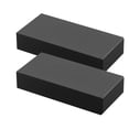 thumbnail image 1 of KFFKFF 2-Pack Handrail Connectors, Flat Extension Stair Railing Accessories, Durable POM Fittings for Rectangular Cable Railings, Outdoor Deck Cable Rail System, Matte Black, HT-04, 1 of 9