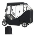thumbnail image 1 of KFFKFF 2 Passenger Golf Cart Cover Waterproof Driving Enclosure 600D Polyester, 1 of 9