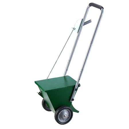 KFFKFF 2-Wheel Dry Line Marker, Adjustable Line Chalker for 2 or 4-inch Lines, with Rubber Handle and 25 lbs Powder Capacity, Ideal for Baseball and Softball Fields, Green