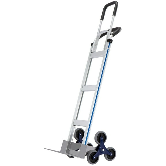 KFFKFF 2-in-1 Aluminum Trolley Stair Climber 550 lb Capacity with Dual Handles