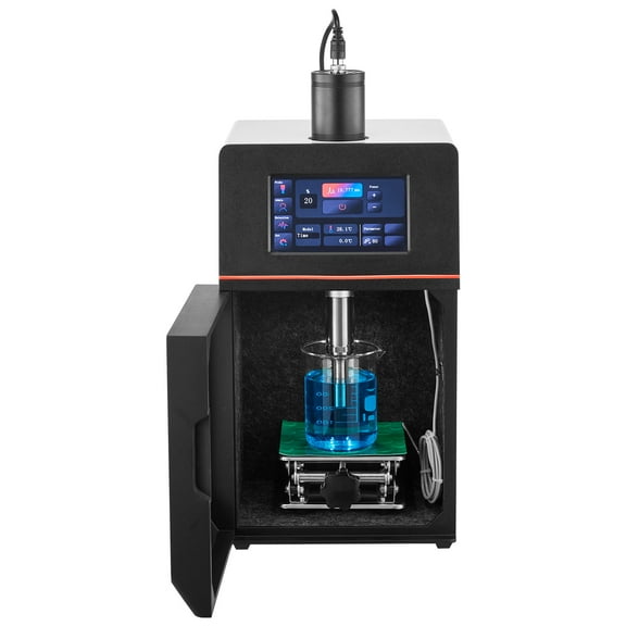 KFFKFF 2-in-1 Ultrasonic Homogenizer, 2000W Power, 20KHz Frequency, 0.79-inch Titanium Alloy Probe, Continuous Operation, Timer and Pulse Modes, Noise Control, Cell Disruptor Mixer