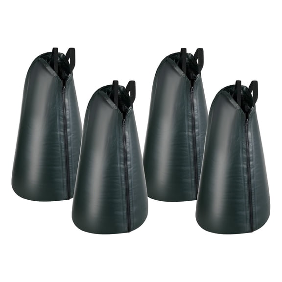 KFFKFF 20 Gallon Tree Watering Bags, 4 Pack with 3-4 Hour Slow Release, Heavy-Duty PE Drip Irrigation Bags with Zipper, Durable and Reusable for Deep Root Shrub Watering