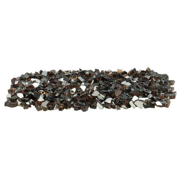 KFFKFF Pit Glass High-Temperature Resistant Fire Glass, 12.7 mm, Copper 20 LBS / 9.0 KG