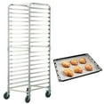thumbnail image 1 of KFFKFF 20 Sheet Commercial Bun Pan Rack Kitchen Aluminum Baking Racks Brake Wheel, 1 of 8