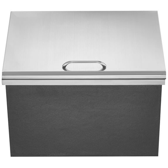 KFFKFF 20"x16"x13" Drop-In Ice Chest/Cooler with Stainless Steel Bin and Cover - Ice Cool Storage Solution