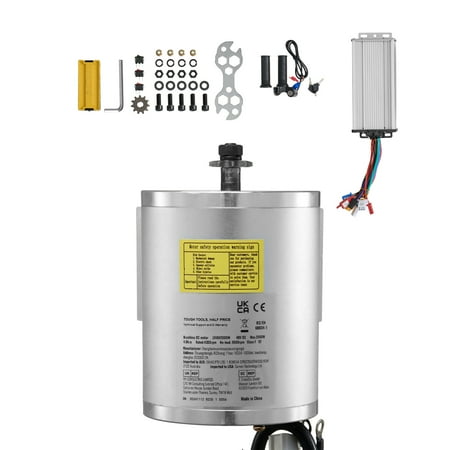 KFFKFF 2000W Electric Brushless DC Motor Set - 48V 4300rpm Motor featuring Enhanced Speed Regulator and Throttle Handle Set for Go Karts E-Bike Motorcycle Scooter DIY