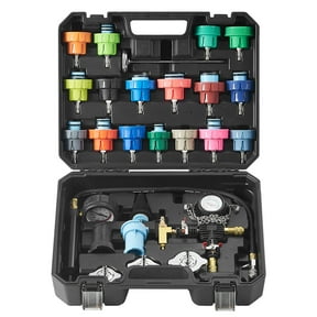 KFFKFF 28-Piece Radiator Pressure Tester Coolant Vacuum Purge Refill with Adapter