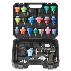 KFFKFF 28-Piece Radiator Pressure Tester Coolant Vacuum Purge Refill with Adapter