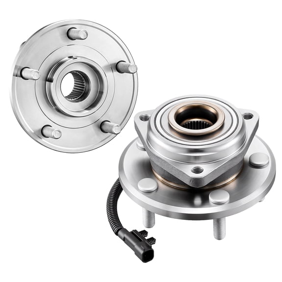 KFFKFF 2PCS Front Wheel Bearing & Hub Assembly Compatible with Jeep Wrangler 2010 Islander, 2016 Rubicon Sahara 75th Anniversary Sport Utility, OEM 513272, 5-Lug Design with ABS Sensor