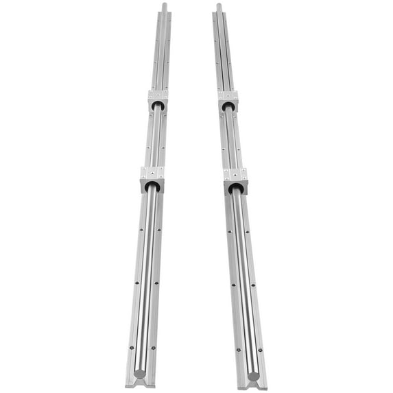 KFFKFF 2PCS SBR16 1500mm Linear Guide Rails Slide Rails, along with 4 PCS SBR16UU Bearing Blocks