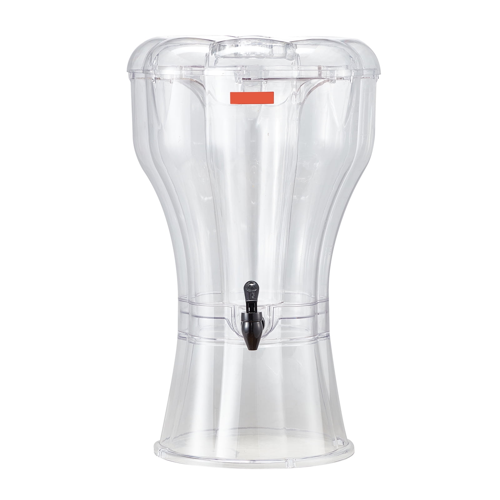 KFFKFF 3.4 Gallon Beverage Dispenser with No-Drip Spigot, Plastic Drink Dispenser for Juice, Iced Tea, Lemonade, and Water, Ideal for Events, Restaurants, and Hotels