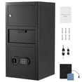 thumbnail image 1 of KFFKFF 3.6 Cubic Feet Drop Safe with Front Slot, Large Capacity Security Box Featuring Digital Keypad, Durable 3-Tier Design for Storing Cash, Bank Slips, Jewelry, Documents, and Bills, Black, 1 of 9