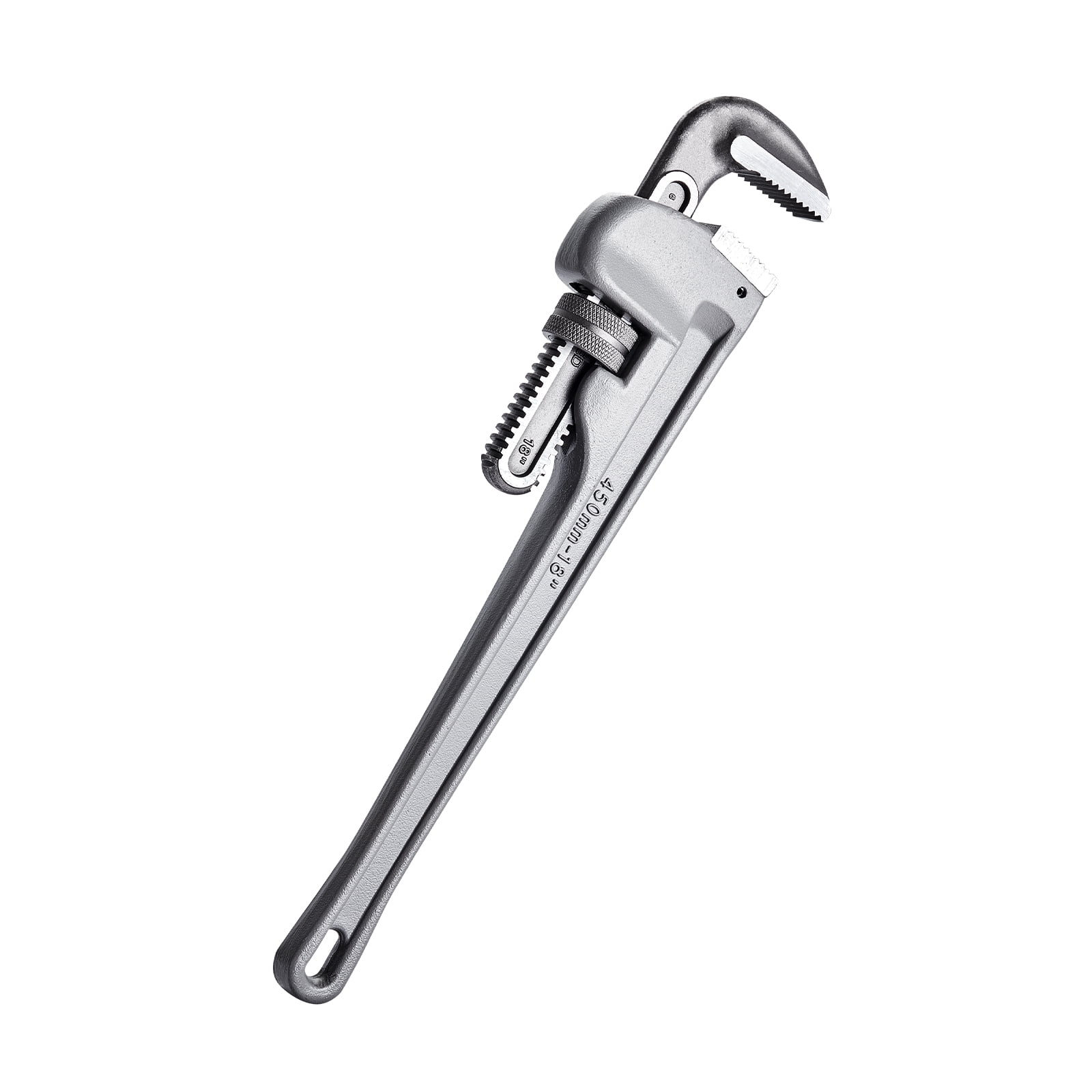 KFFKFF 3-Piece Pipe Wrench Set, Aluminum 10", 14", 18" Straight Pipe Wrench, Customizable Plumbing Tool, Featuring Strong Jaw and Comfortable Grip, for Hanging, Water Pipe and Vehicle Maintenance