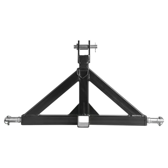 KFFKFF 3-Point Hitch Receiver with 2-Inch Receiver, Quick Hitch Attachment, 3,000 lbs Capacity, Heavy-Duty Tractor Tow Drawbar Adapter, Compatible with Various Tractor Models